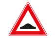 Bord J38 Verkeersdrempel