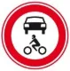 Verkeersbord C12: gesloten voor alle motorvoertuigen