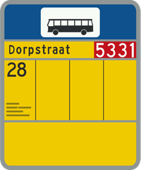 Verkeersbord L3 tramhalte