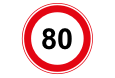 Bord A1 - 80 km/u