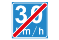 Einde zone maximumsnelheid