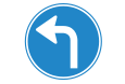 Bord D5 Verplicht linksaf