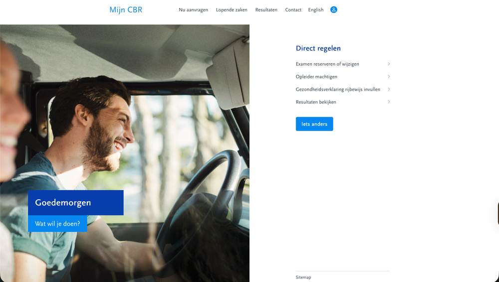 Mijn CBR dashboard met Examen reserveren of wijzigen