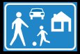 Woonerf bord G5