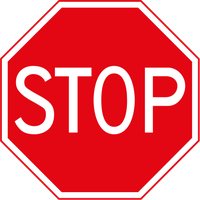 Verkeersbord B7 stop