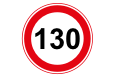 Bord A1 - 130 km/u