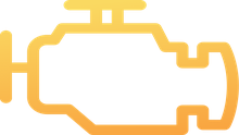 Motorstoring check engine dashboard symbool