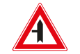 Bord B3 Voorrangskruispunt zijweg links