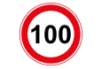 Bord A1 - 100 km/u