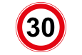 Bord A1 - 30 km/u