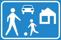 Verkeersbord G5 Woonerf