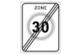 Einde zone maximumsnelheid 2