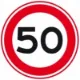 Verkeersbord A1: maximumsnelheid